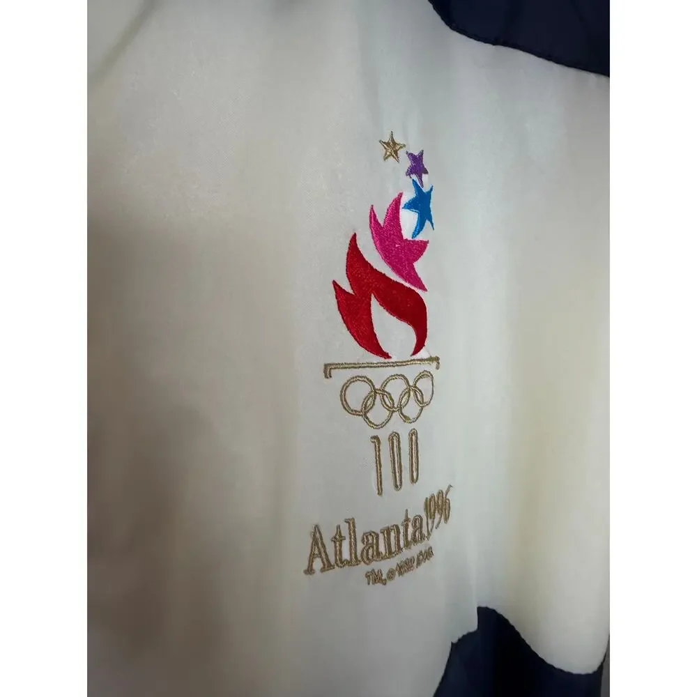 Vintage Atlanta 1996 USA Olympics Windbreaker Jacket Track Mens L